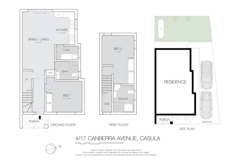 Floorplan of Homely townhouse listing, 4/17 Canberra Avenue, Casula NSW 2170
