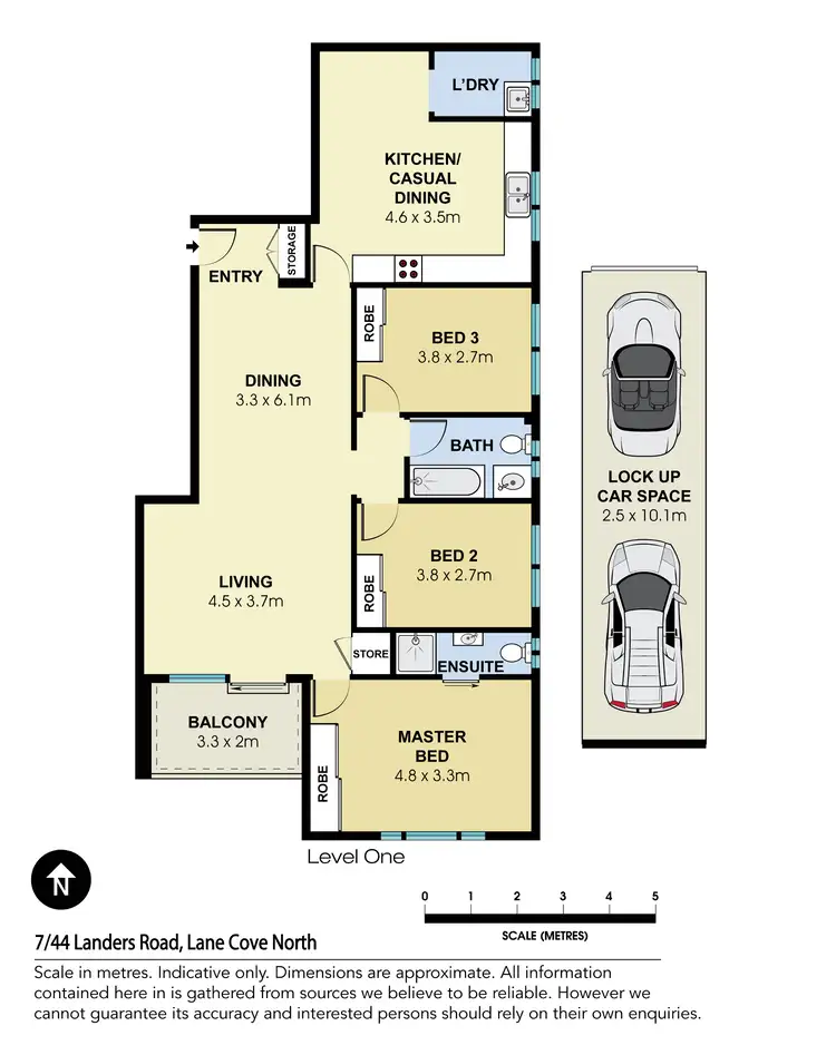 Floorplan of Homely unit listing, 7/44 Landers Road, Lane Cove NSW 2066