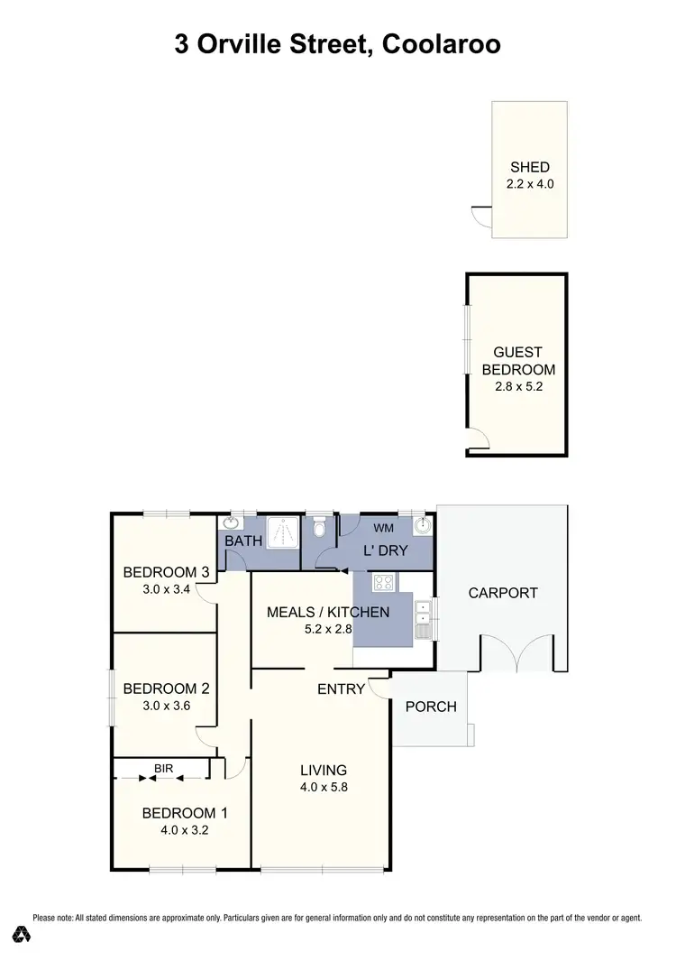 Floorplan of Homely house listing, 3 Orville Street, Coolaroo VIC 3048
