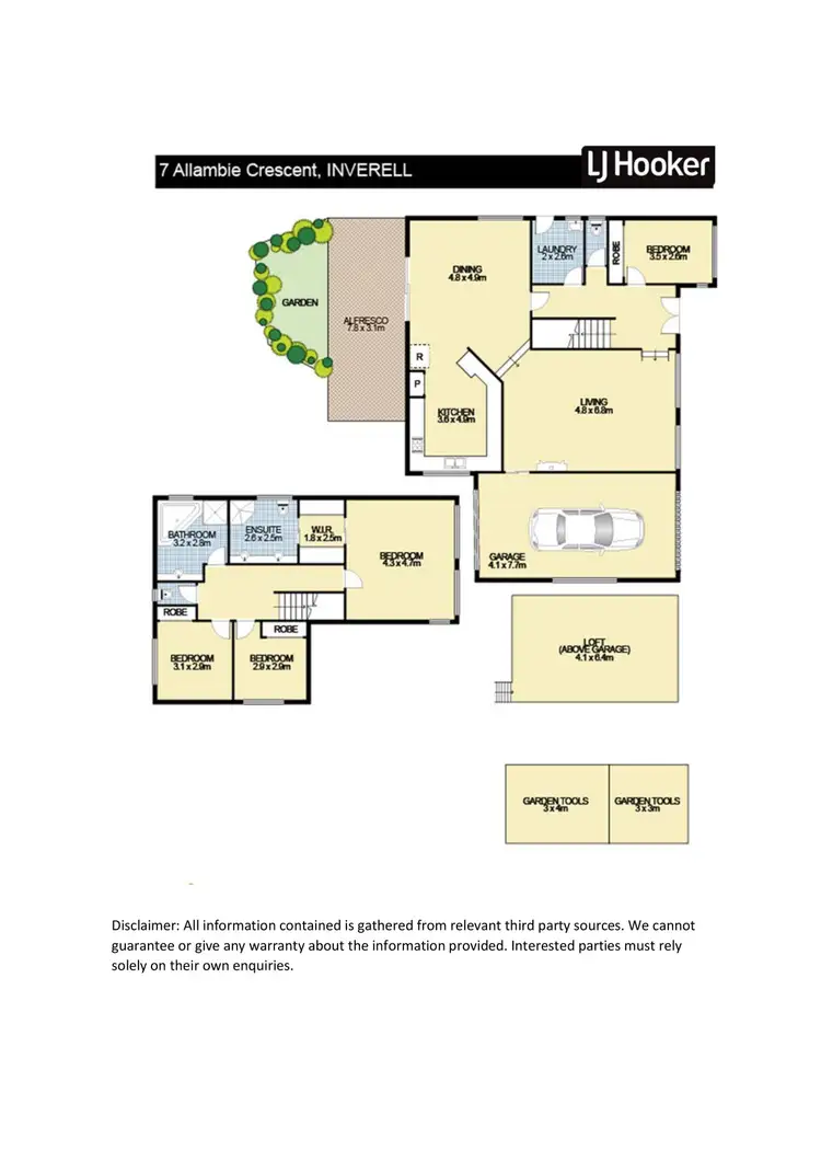 Floorplan of Homely house listing, 7 Allambie Crescent, Inverell NSW 2360