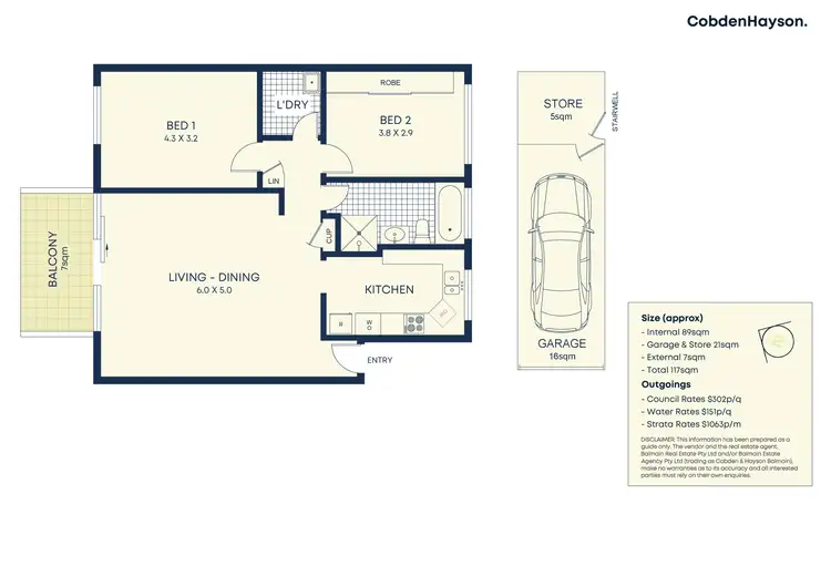 Floorplan of Homely apartment listing, 19/26 Grove Street, Birchgrove NSW 2041