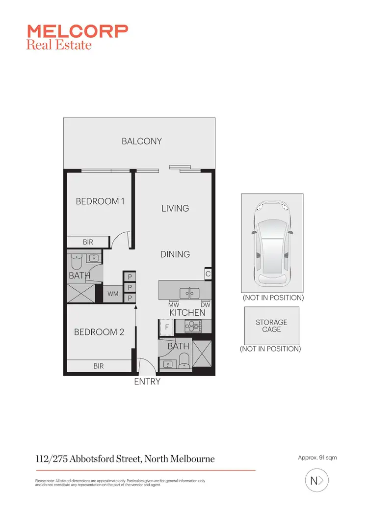 Floorplan of Homely apartment listing, 112/275 Abbotsford Street, North Melbourne VIC 3051