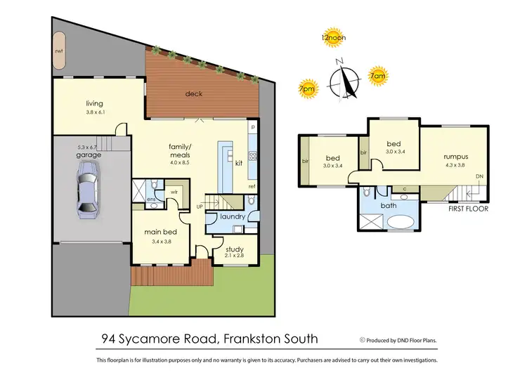 Floorplan of Homely townhouse listing, 94 Sycamore Road, Frankston South VIC 3199