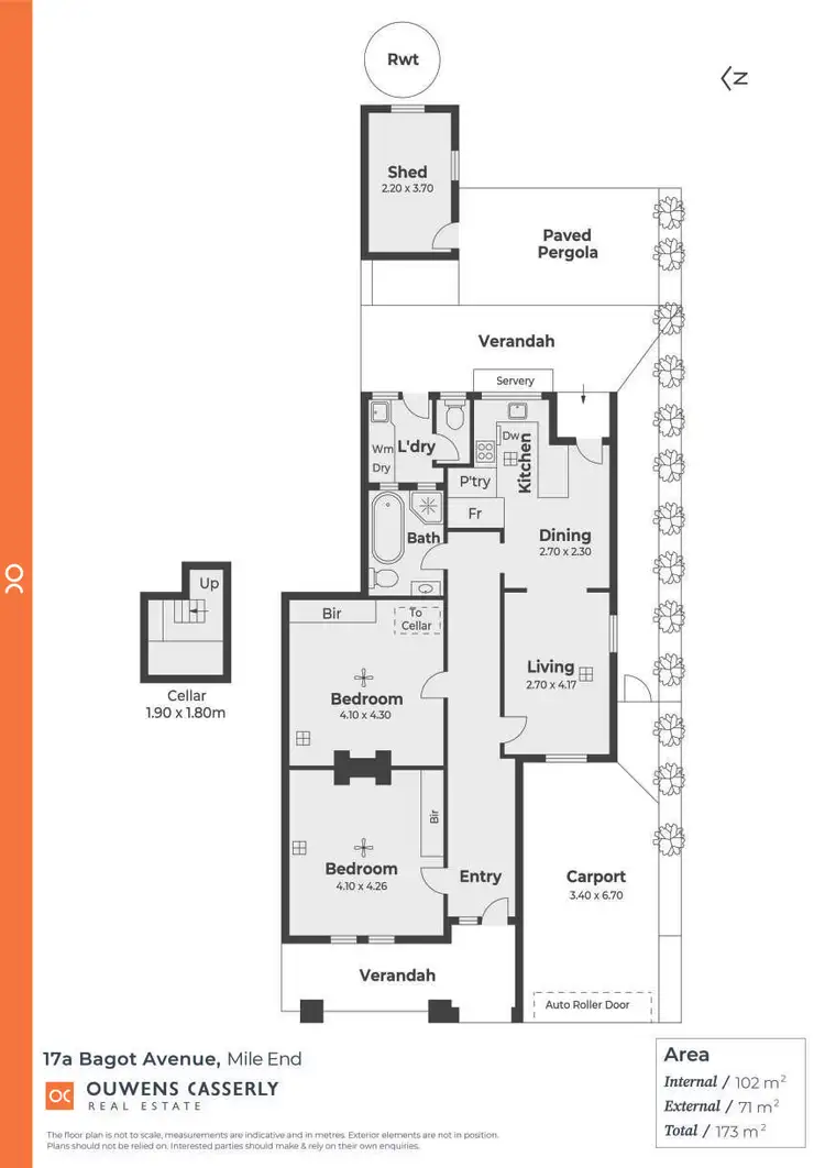 Floorplan of Homely house listing, 17A Bagot Avenue, Mile End SA 5031