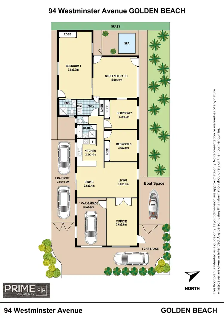 Floorplan of Homely house listing, 94 Westminster Avenue, Golden Beach QLD 4551