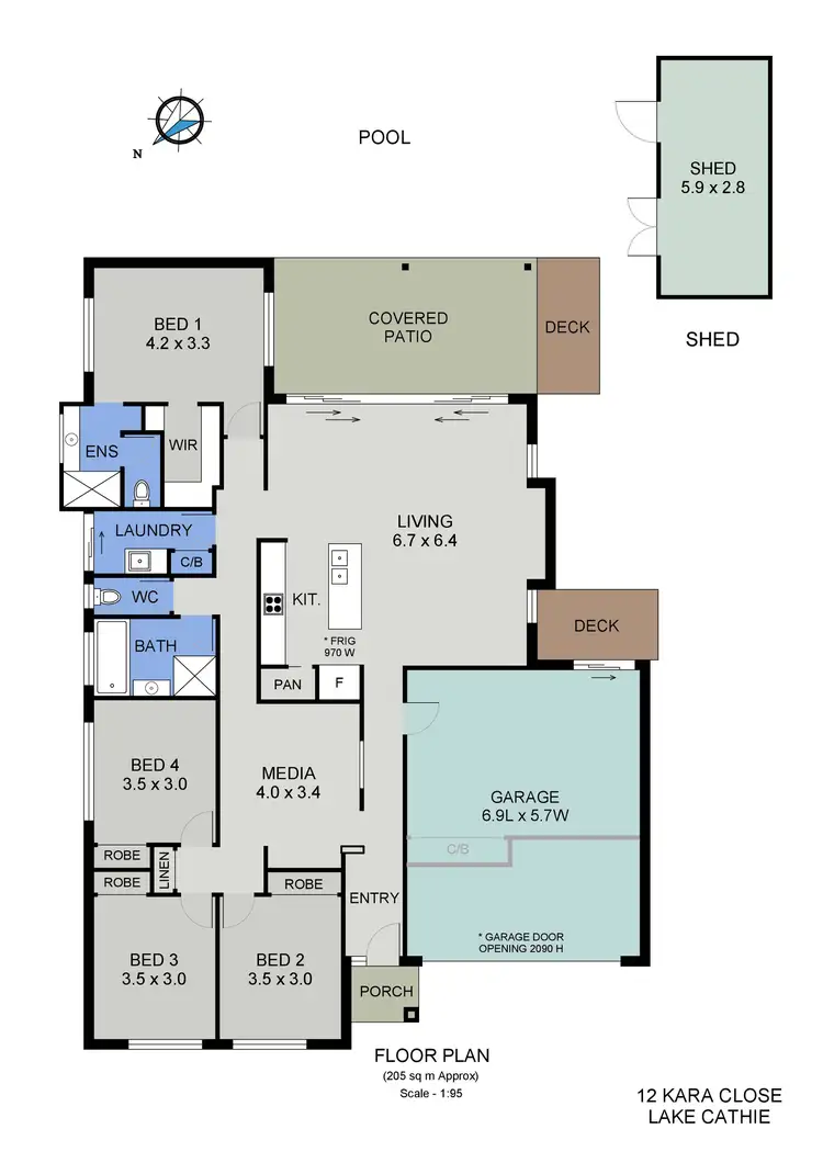 Floorplan of Homely house listing, 12 Kara Close, Lake Cathie NSW 2445