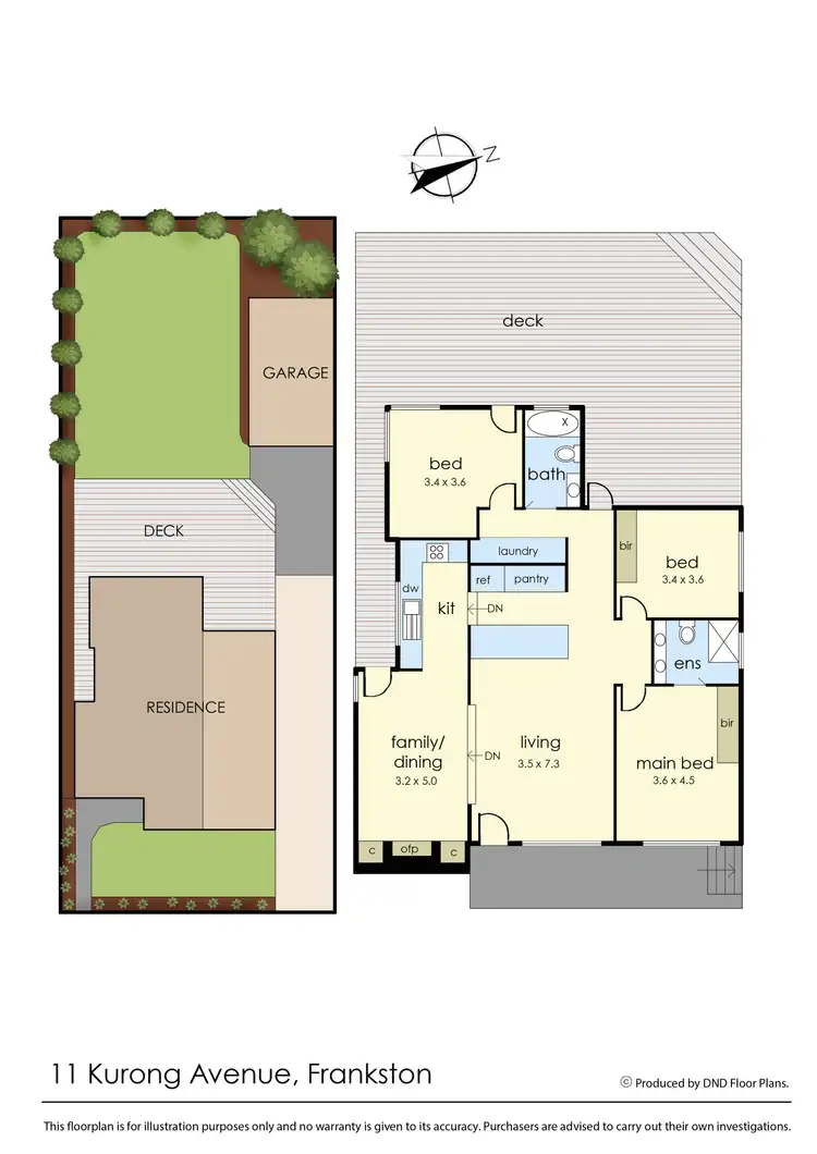 Floorplan of Homely house listing, 11 Kurong Avenue, Frankston VIC 3199