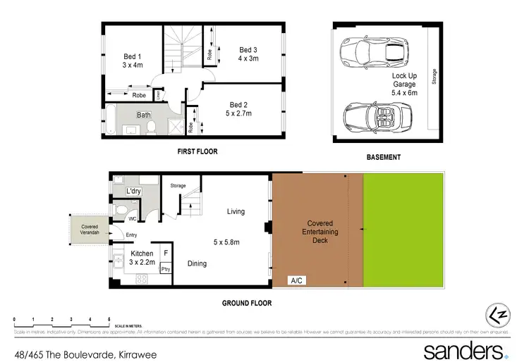 Floorplan of Homely townhouse listing, 48/465 The Boulevarde, Kirrawee NSW 2232