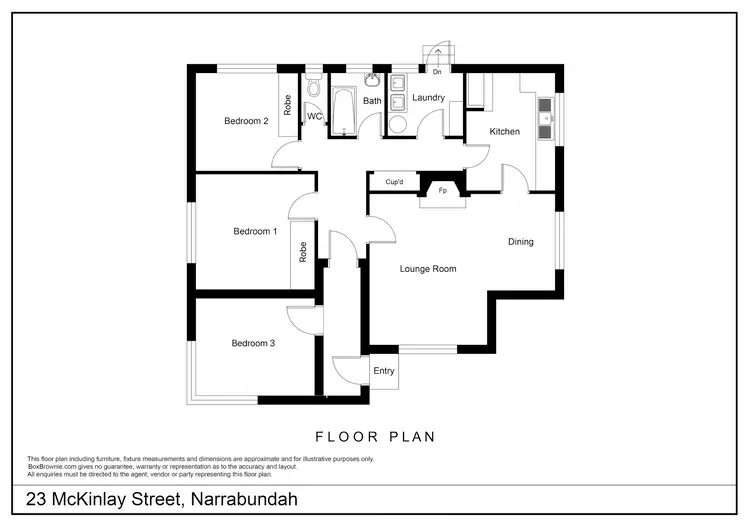 Floorplan of Homely house listing, 23 McKinlay Street, Narrabundah ACT 2604