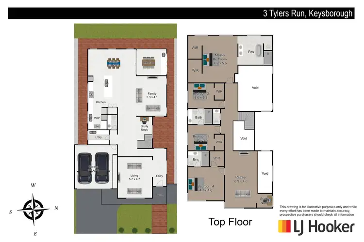 Floorplan of Homely house listing, 3 Tylers Run, Keysborough VIC 3173