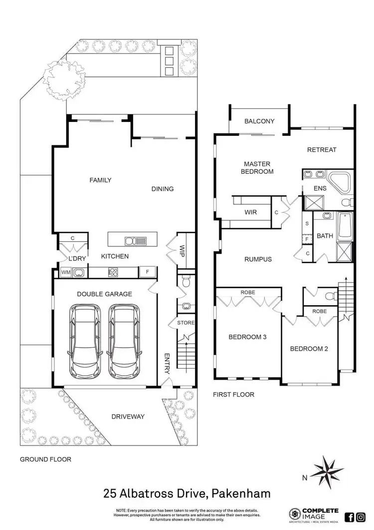 Floorplan of Homely house listing, 25 Albatross Drive, Pakenham VIC 3810