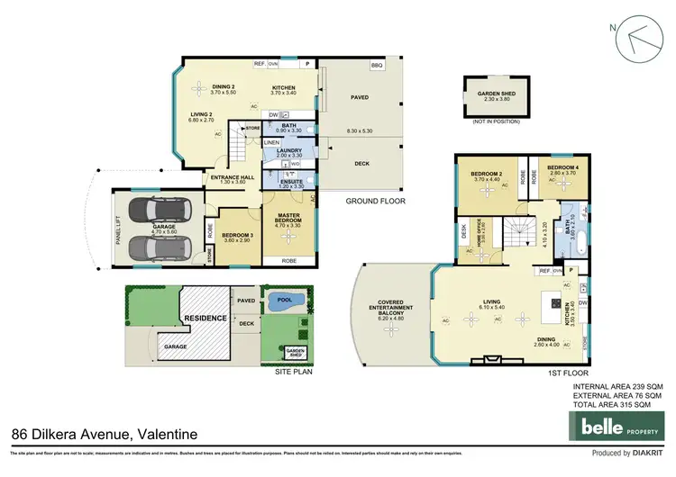 Floorplan of Homely house listing, 86 Dilkera Avenue, Valentine NSW 2280