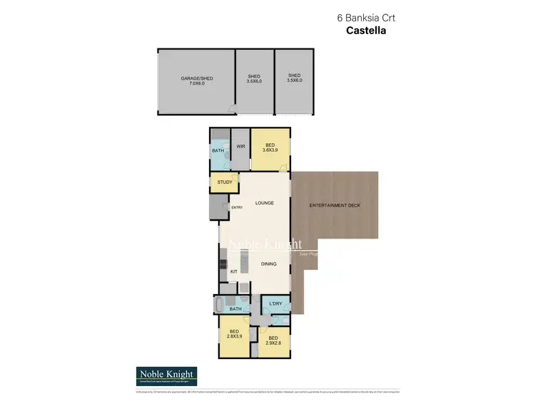 Floorplan of Homely house listing, 6 Banksia Court, Castella VIC 3777