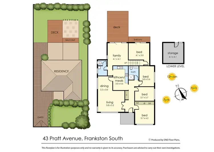 Floorplan of Homely house listing, 43 Pratt Avenue, Frankston South VIC 3199