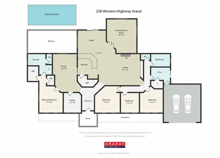 Floorplan of Homely house listing, 258 Western Highway, Ararat VIC 3377