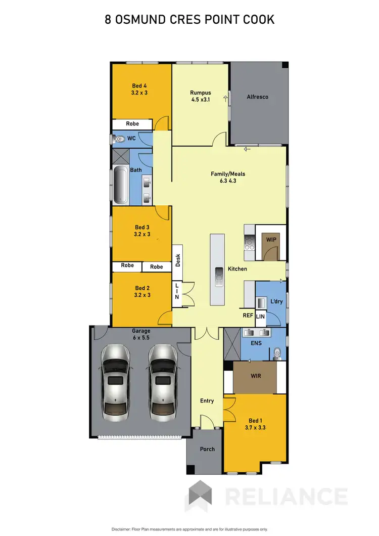 Floorplan of Homely house listing, 8 Osmund Crescent, Point Cook VIC 3030