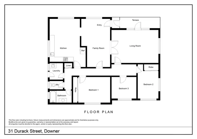Floorplan of Homely house listing, 31 Durack Street, Downer ACT 2602
