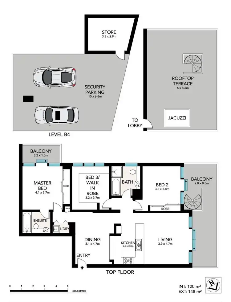 Floorplan of Homely unit listing, 1801/157 Redfern Street, Redfern NSW 2016