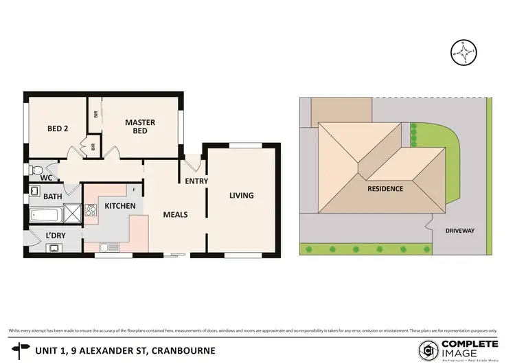 Floorplan of Homely unit listing, 1/9 Alexander Street, Cranbourne VIC 3977