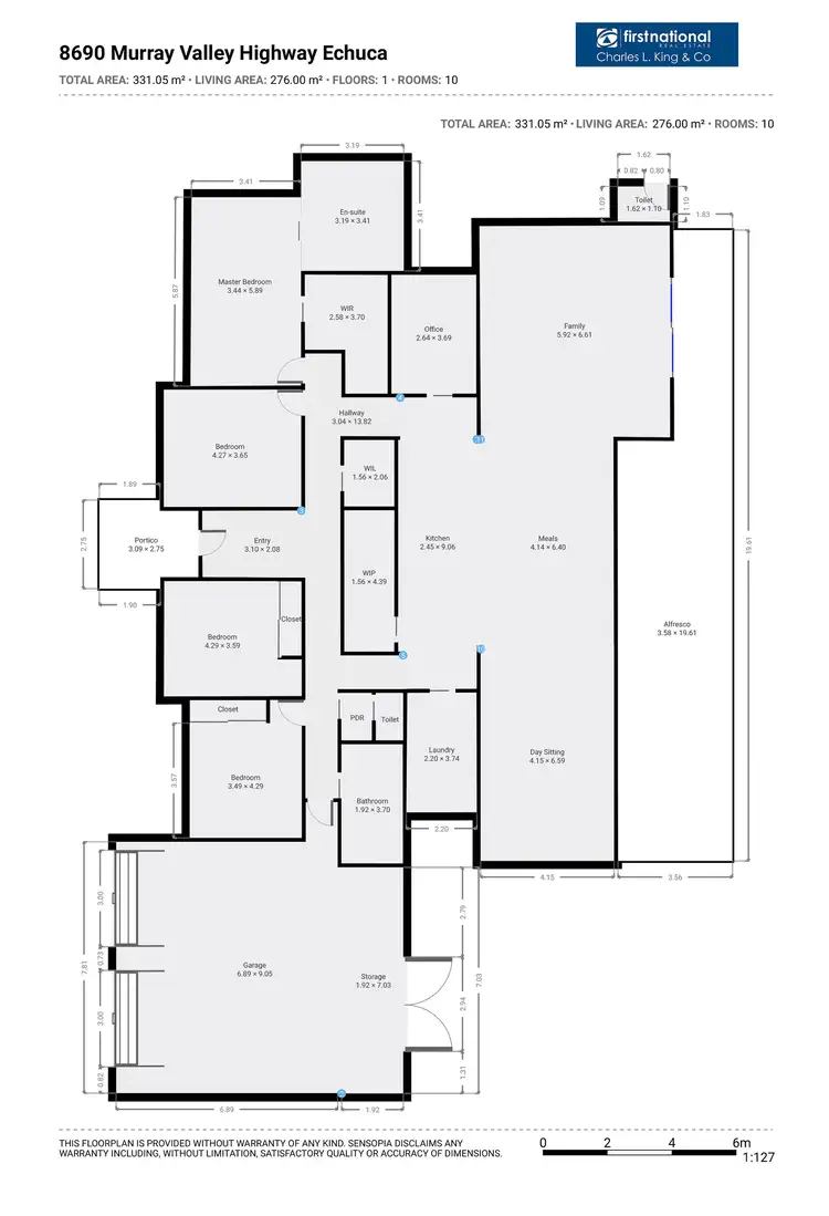 Floorplan of Homely house listing, 8690 Murray Valley Highway, Echuca VIC 3564