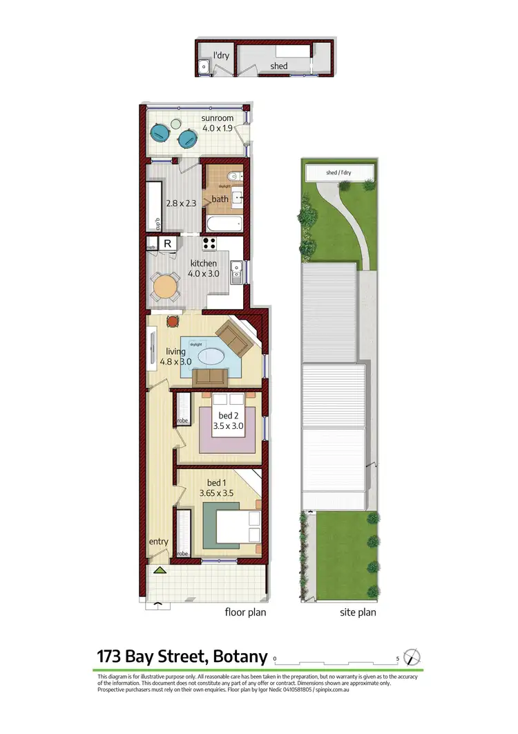 Floorplan of Homely house listing, 173 Bay Street, Botany NSW 2019