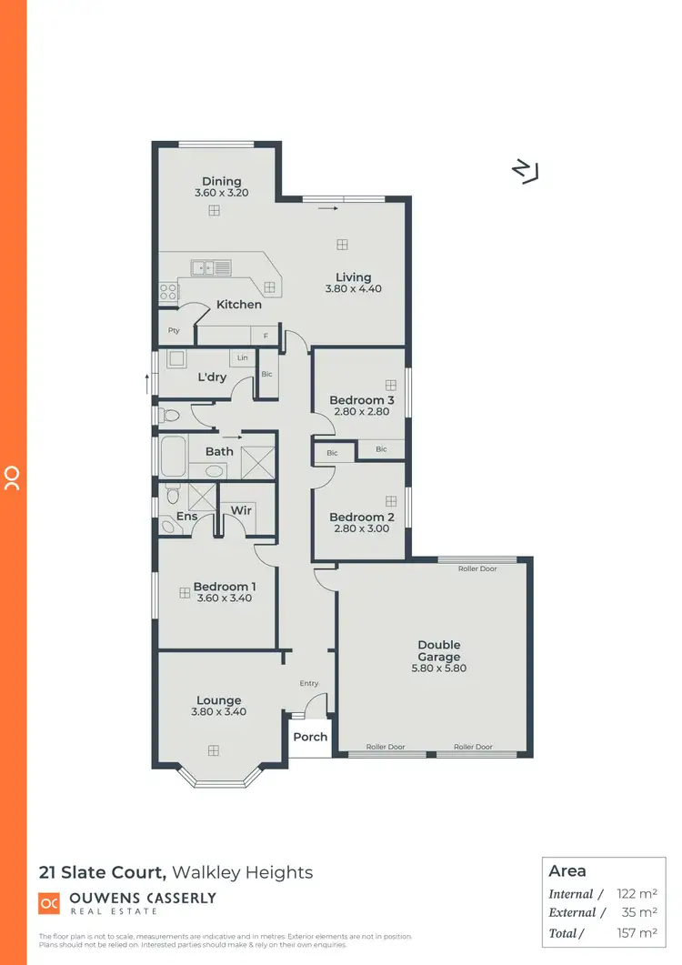 Floorplan of Homely house listing, 21 Slate Court, Walkley Heights SA 5098