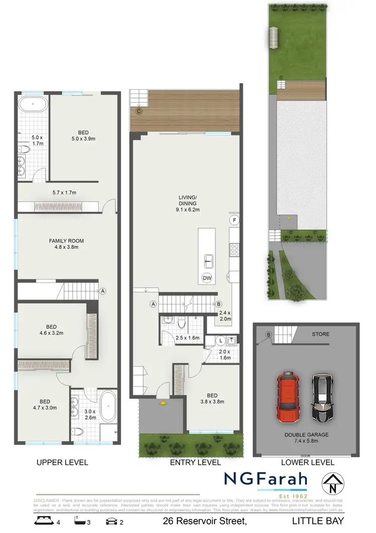 Floorplan of Homely semi-detached listing, 26 Reservoir Street, Little Bay NSW 2036