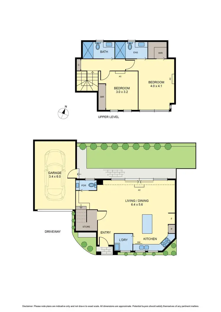 Floorplan of Homely townhouse listing, 2/45 Xavier Street, Oak Park VIC 3046