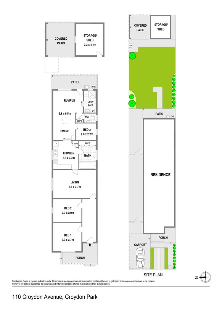 Floorplan of Homely house listing, 110 Croydon Avenue, Croydon Park NSW 2133
