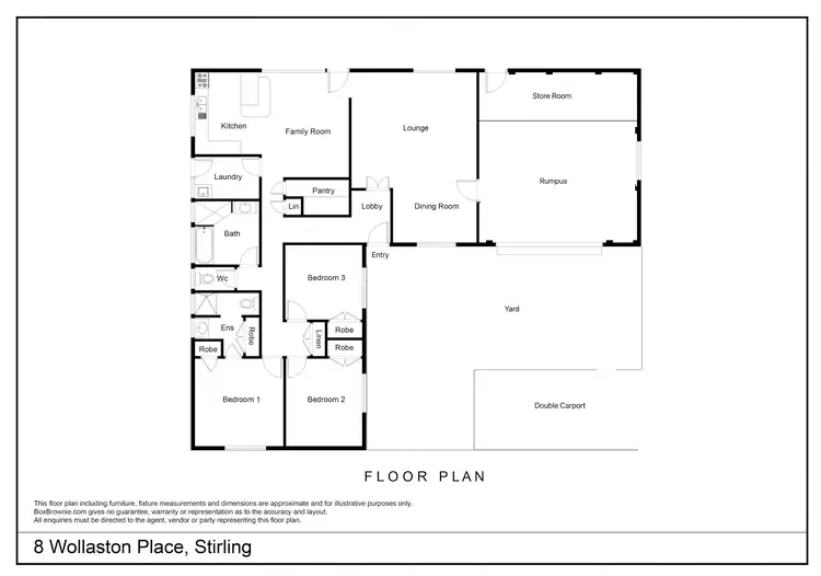 Floorplan of Homely house listing, 8 Wollaston Place, Stirling ACT 2611