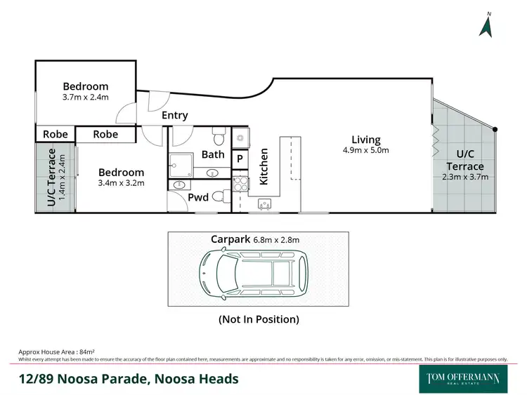 Floorplan of Homely unit listing, 12/89 Noosa Parade, Noosa Heads QLD 4567