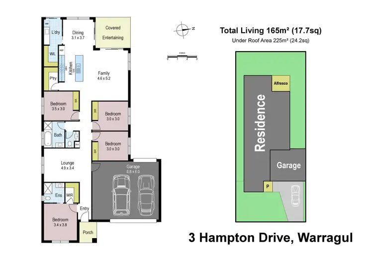 Floorplan of Homely house listing, 3 Hampton Drive, Warragul VIC 3820