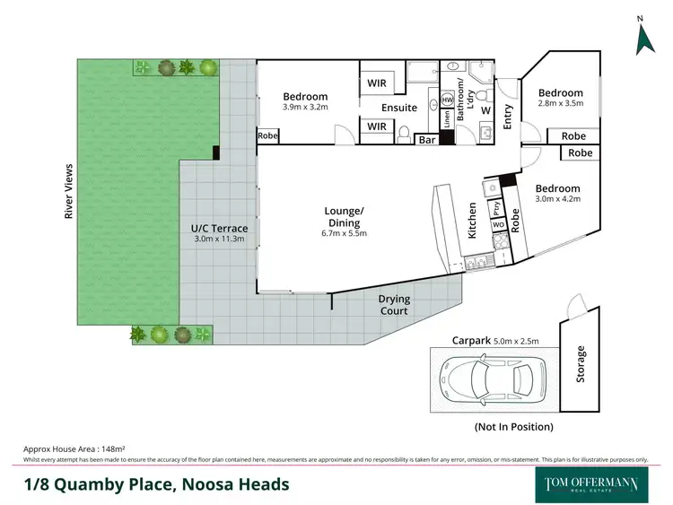Floorplan of Homely unit listing, 1/8 Quamby Place, Noosa Heads QLD 4567
