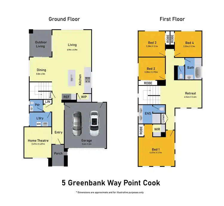 Floorplan of Homely house listing, 5 Greenbank Way, Point Cook VIC 3030