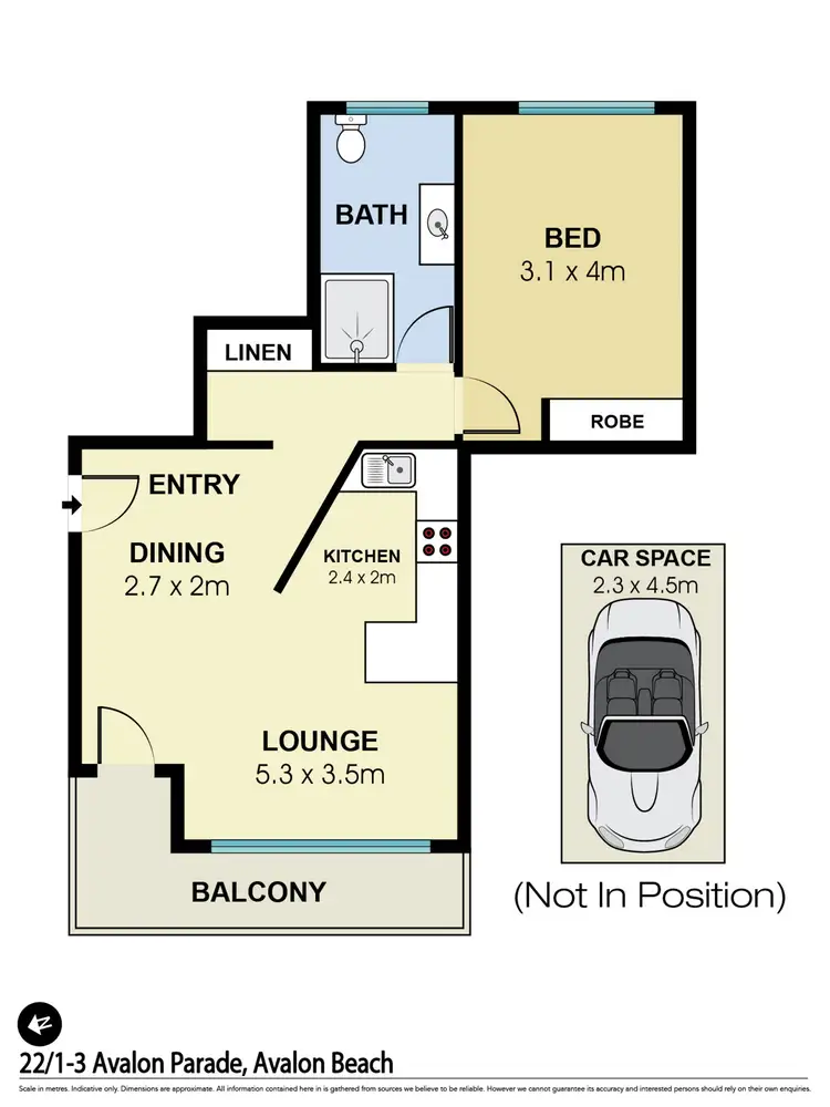 Floorplan of Homely apartment listing, 22/1-3 Avalon Parade, Avalon Beach NSW 2107