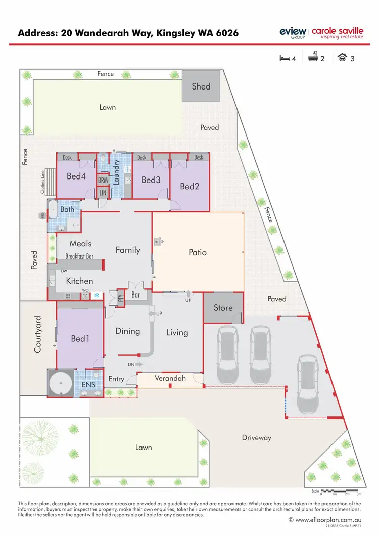 Floorplan of Homely house listing, 20 Wandearah Way, Kingsley WA 6026