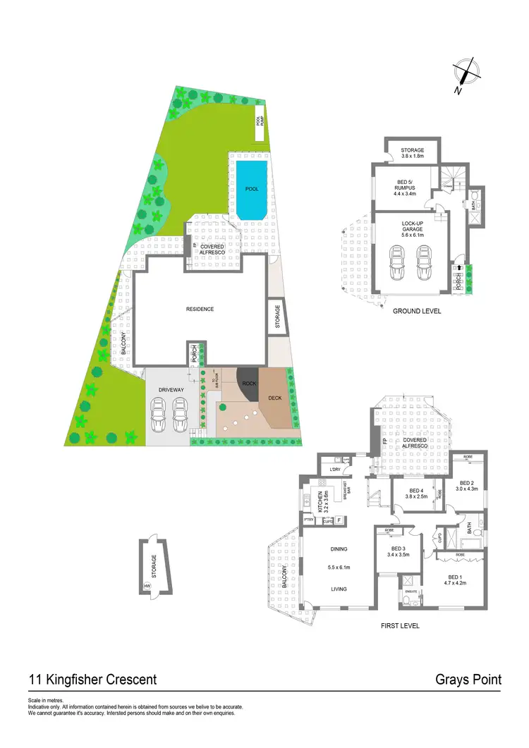 Floorplan of Homely house listing, 11 Kingfisher Crescent, Grays Point NSW 2232