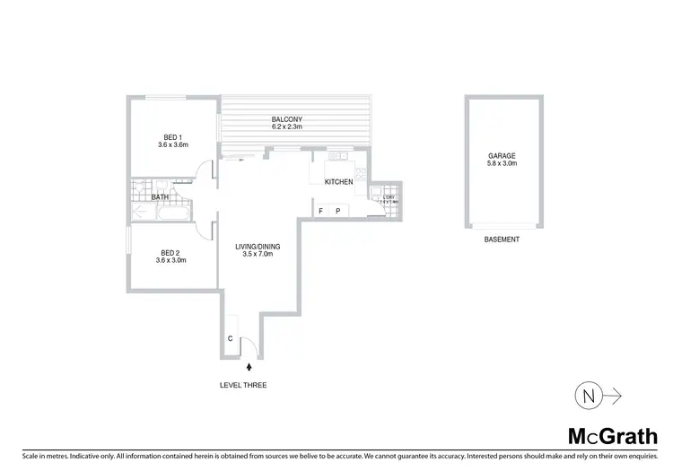Floorplan of Homely apartment listing, 16/58-60 Hunter Street, Hornsby NSW 2077