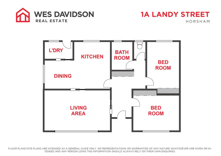 Floorplan of Homely house listing, 1A Landy Street, Horsham VIC 3400