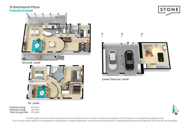 Floorplan of Homely house listing, 10 Brentwood Place, Frenchs Forest NSW 2086