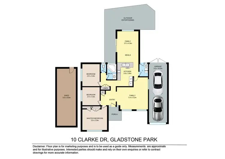 Floorplan of Homely house listing, 10 Clarke Drive, Gladstone Park VIC 3043