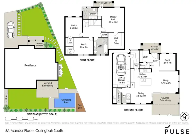 Floorplan of Homely semi-detached listing, 6a Mandur Place, Caringbah South NSW 2229