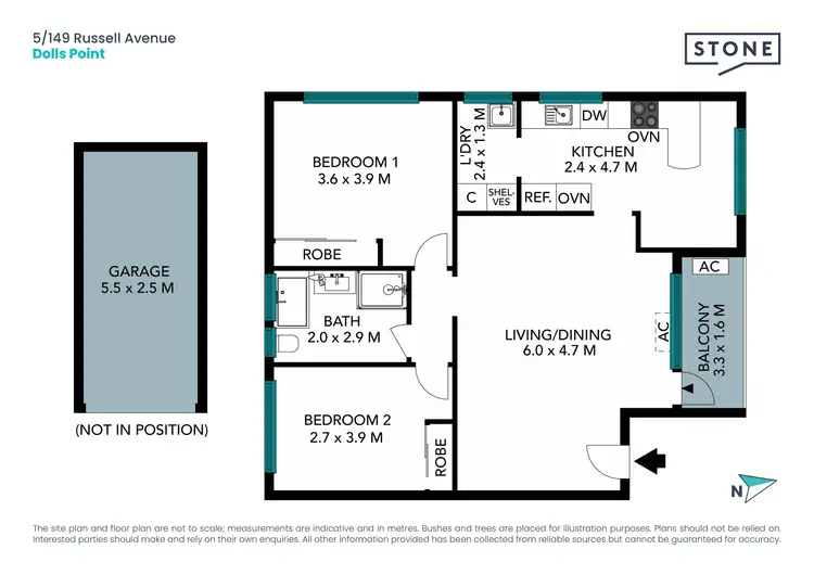 Floorplan of Homely unit listing, 5/149 Russell Avenue, Dolls Point NSW 2219