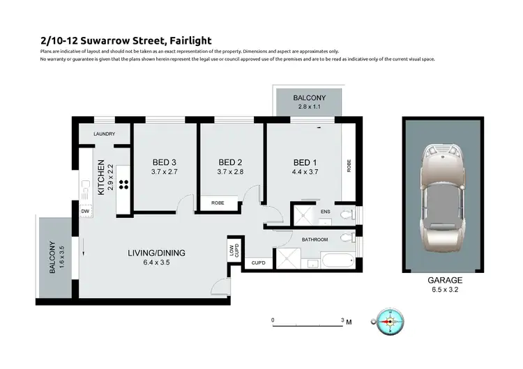 Floorplan of Homely apartment listing, 2/10 Suwarrow Street, Fairlight NSW 2094