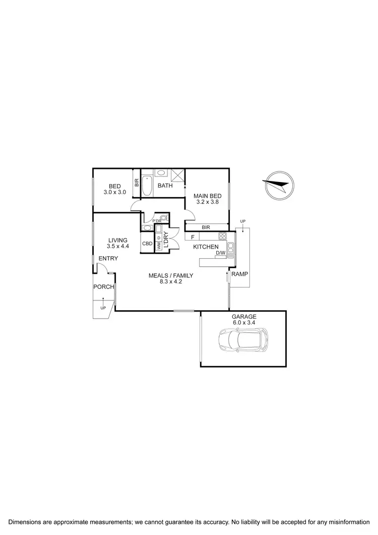 Floorplan of Homely unit listing, 2/25 Wedmore Road, Boronia VIC 3155