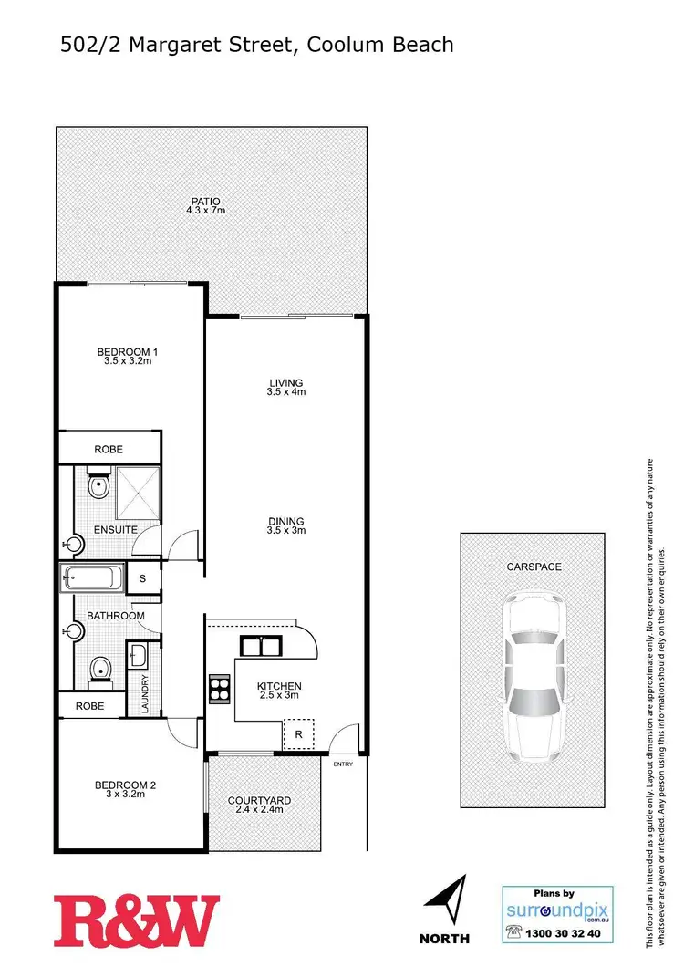 Floorplan of Homely unit listing, 502/2 Margaret Street, Coolum Beach QLD 4573