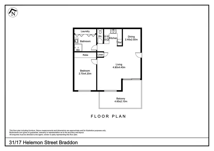 Floorplan of Homely apartment listing, 31/17 Helemon Street, Braddon ACT 2612