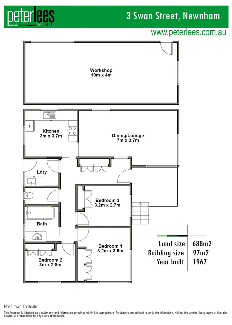 Floorplan of Homely house listing, 3 Swan Street, Newnham TAS 7248