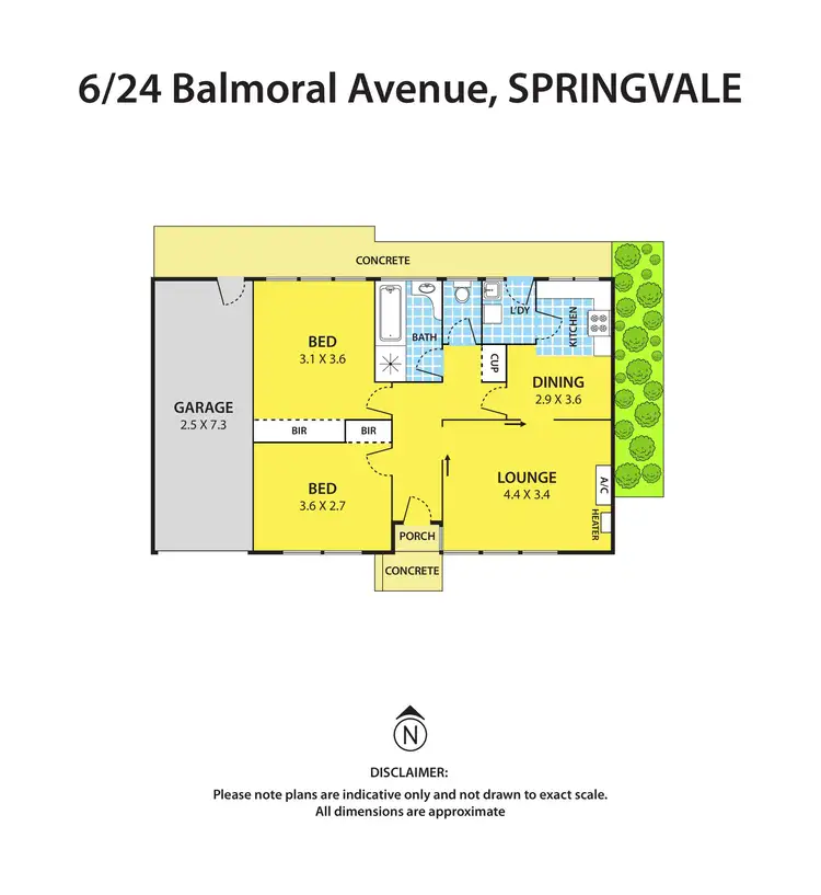 Floorplan of Homely unit listing, 6/24 Balmoral Avenue, Springvale VIC 3171