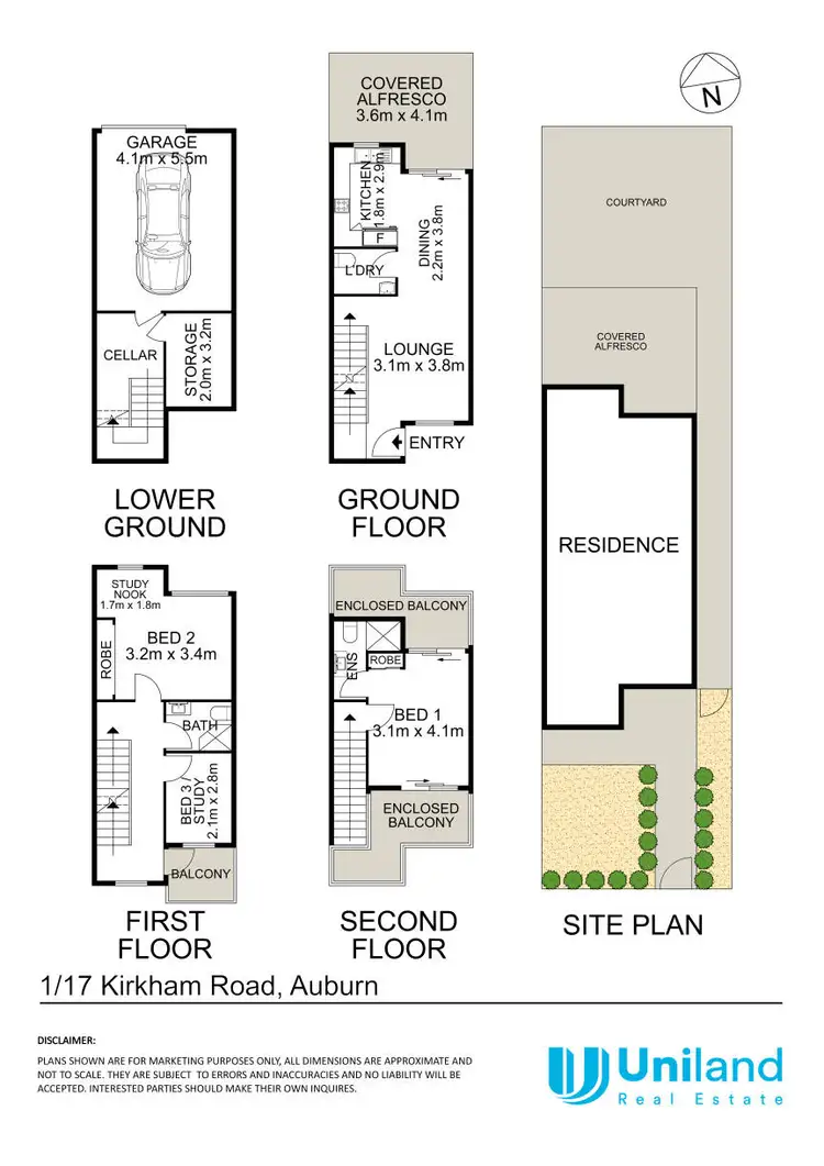 Floorplan of Homely townhouse listing, 1/17-21 Kirkham Road, Auburn NSW 2144